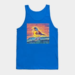 Little bird with yellow Tank Top